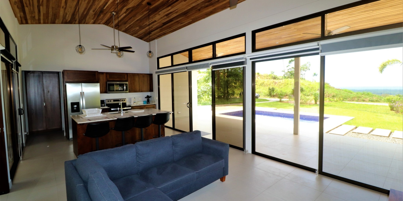 1 (10) Brand New 3-Bedroom Home with Pool in Gated Community in Chontales Costa Rica