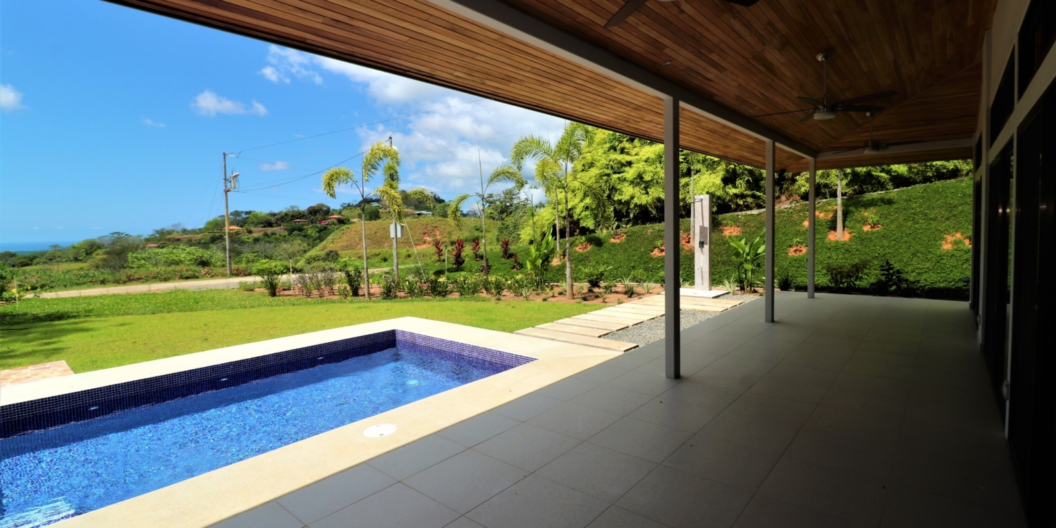 1 (35) Brand New 3-Bedroom Home with Pool in Gated Community in Chontales Costa Rica