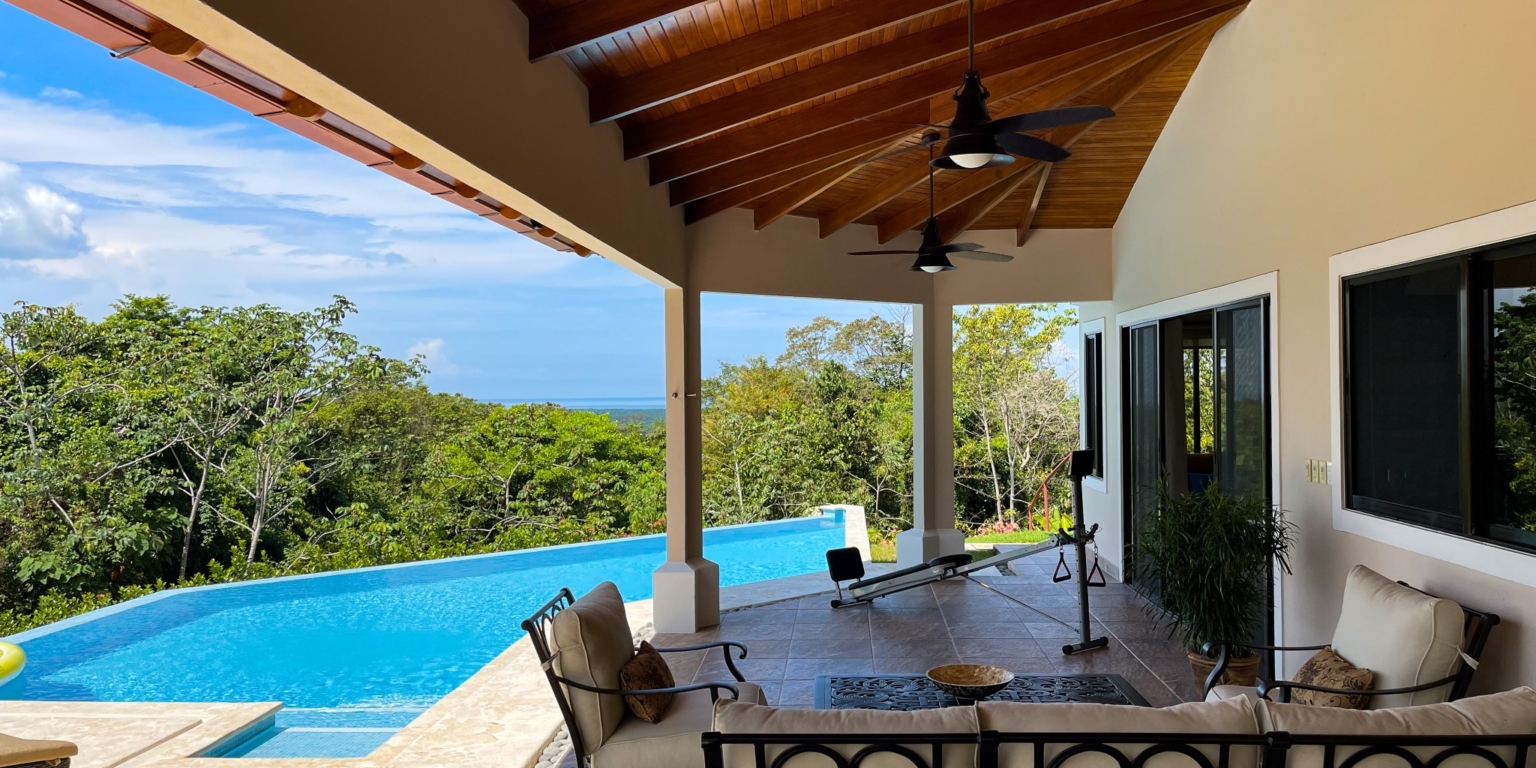 Sunset Ocean View Home with Big Pool & Beautiful Landscaping in Premier Development in Chontales Costa Rica Sunset Ocean View Home with Big Pool & Beautiful Landscaping in Premier Development in Chontales Costa Rica