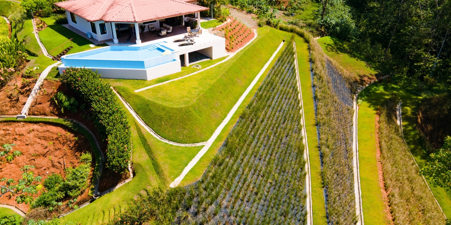 Sunset Ocean View Home with Big Pool & Beautiful Landscaping in Premier Development in Chontales Costa Rica Sunset Ocean View Home with Big Pool & Beautiful Landscaping in Premier Development in Chontales Costa Rica