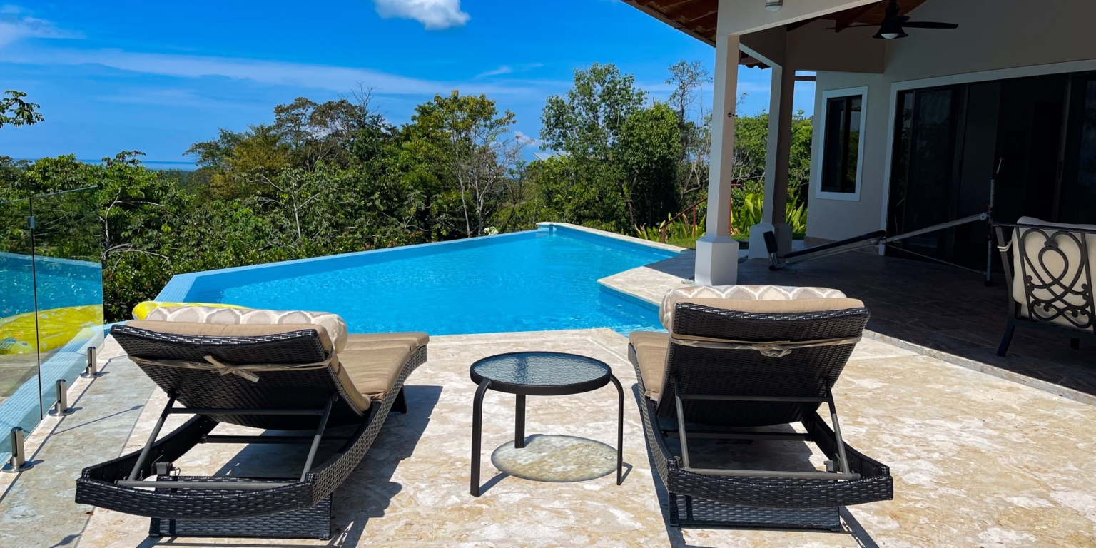 Sunset Ocean View Home with Big Pool & Beautiful Landscaping in Premier Development in Chontales Costa Rica Sunset Ocean View Home with Big Pool & Beautiful Landscaping in Premier Development in Chontales Costa Rica