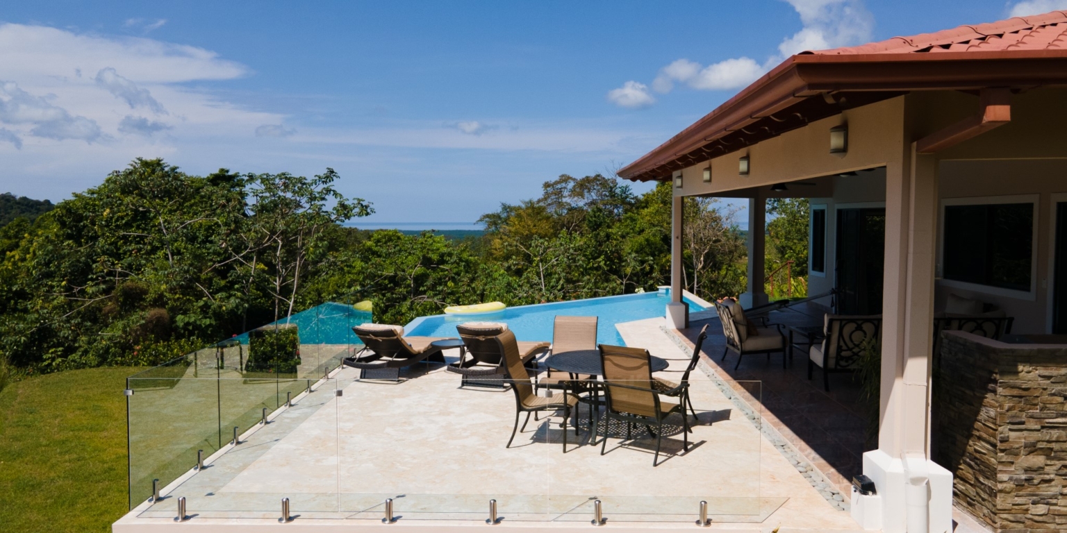 Sunset Ocean View Home with Big Pool & Beautiful Landscaping in Premier Development in Chontales Costa Rica Sunset Ocean View Home with Big Pool & Beautiful Landscaping in Premier Development in Chontales Costa Rica