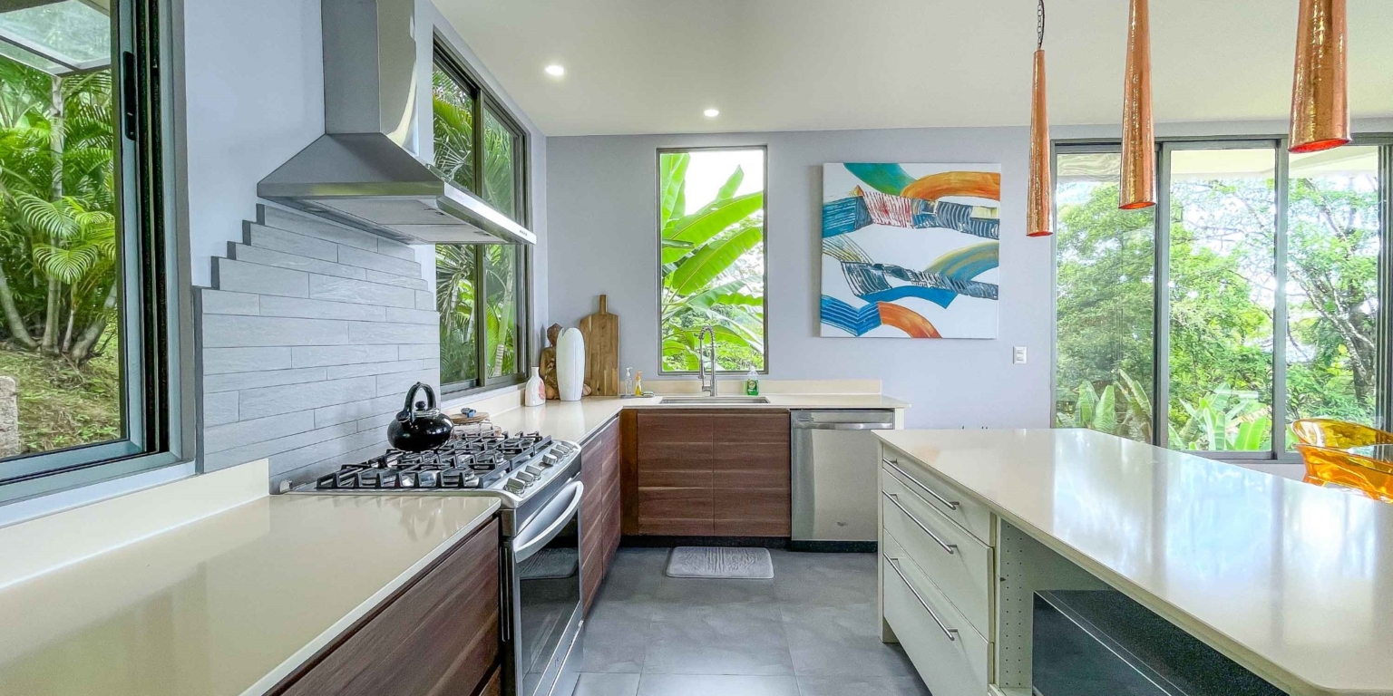 blue-chip-ocean-views-pinuela-maravilla-12 Spacious 3-Bedroom Home Plus Guesthouse & Big Ocean Views above Pinuelas Beach near Ojochal Costa Rica