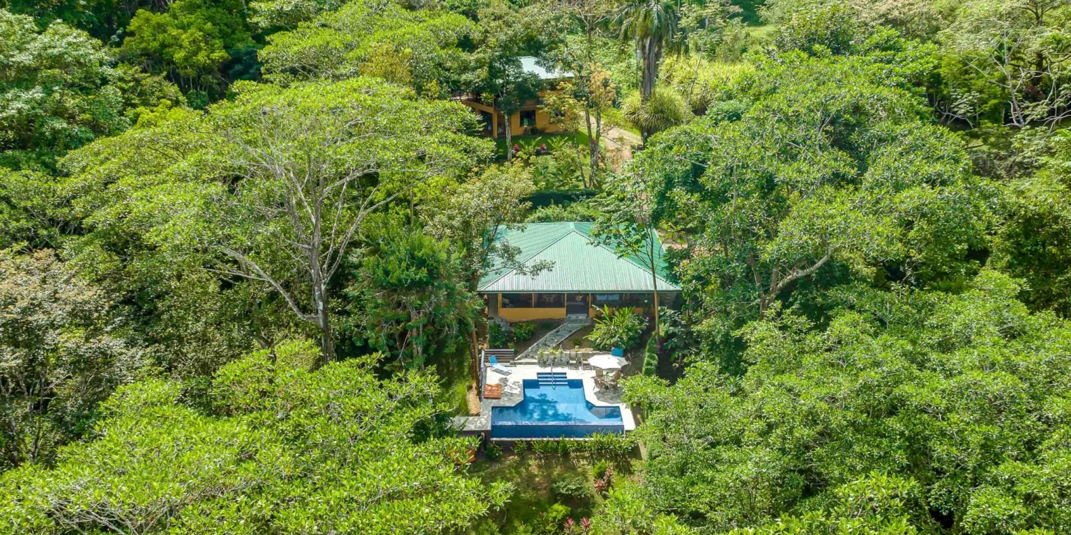 lagunas-paradise-main-house-9 Lagunas Paradise 3-Bedroom Home with Pool, Guesthouse & Neighboring 75 Acre Nature Reserve in Lagunas near Dominical Costa Rica