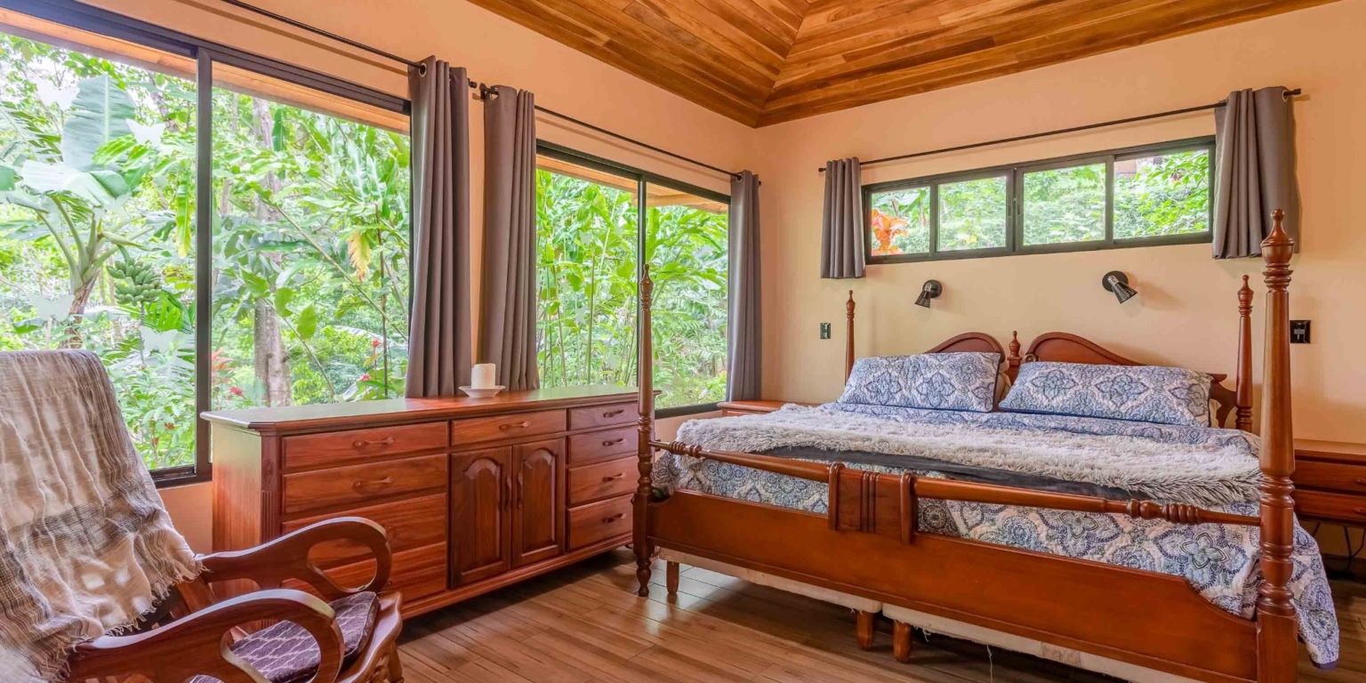 lagunas-paradise-main-house-26 Lagunas Paradise 3-Bedroom Home with Pool, Guesthouse & Neighboring 75 Acre Nature Reserve in Lagunas near Dominical Costa Rica