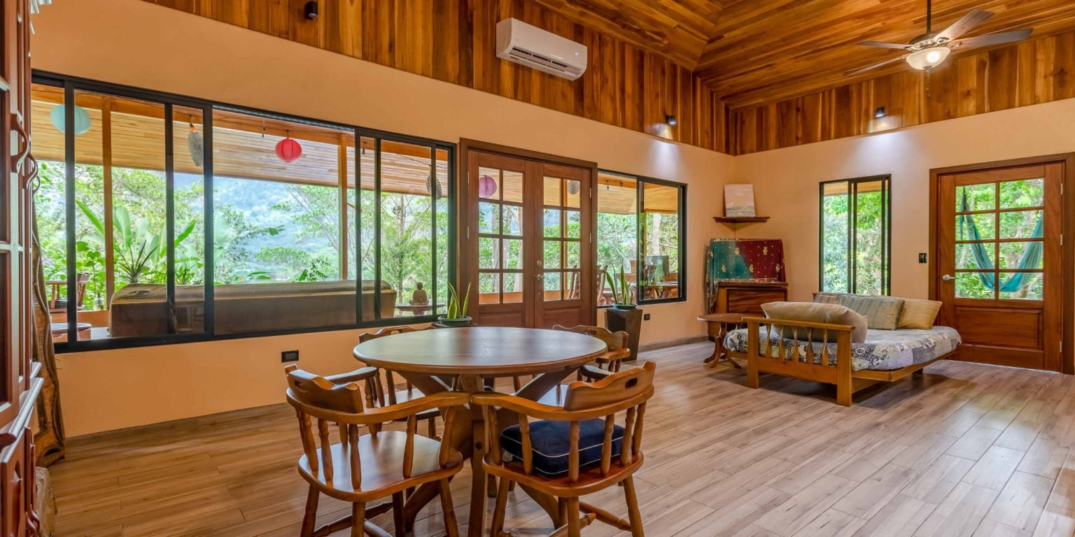 lagunas-paradise-main-house-35 Lagunas Paradise 3-Bedroom Home with Pool, Guesthouse & Neighboring 75 Acre Nature Reserve in Lagunas near Dominical Costa Rica