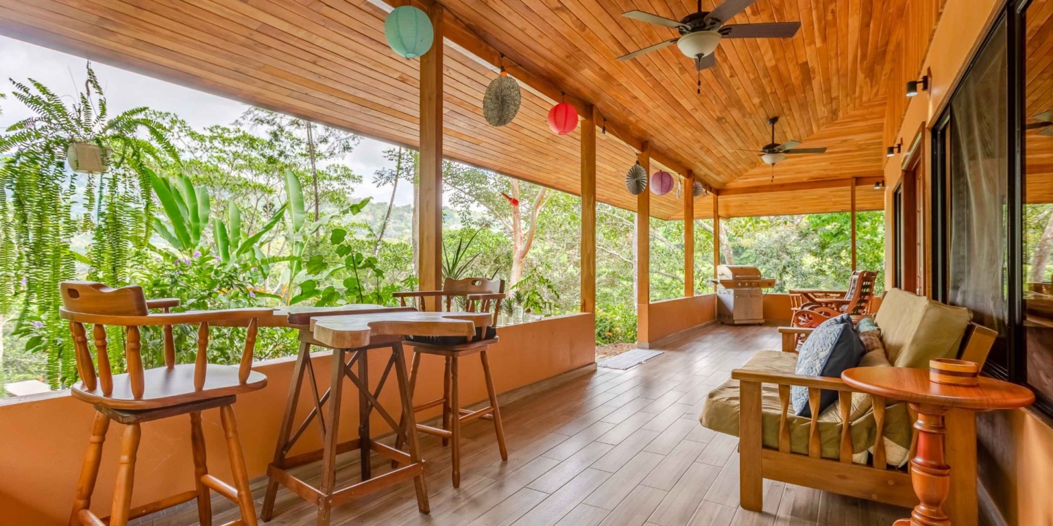 lagunas-paradise-main-house-37 Lagunas Paradise 3-Bedroom Home with Pool, Guesthouse & Neighboring 75 Acre Nature Reserve in Lagunas near Dominical Costa Rica