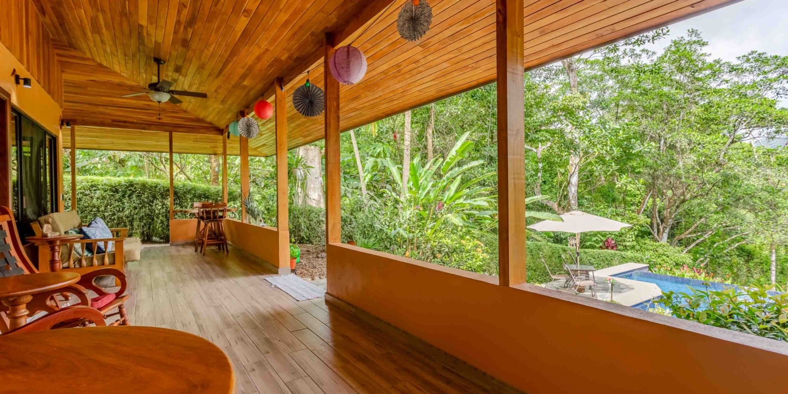 lagunas-paradise-main-house-39 Lagunas Paradise 3-Bedroom Home with Pool, Guesthouse & Neighboring 75 Acre Nature Reserve in Lagunas near Dominical Costa Rica