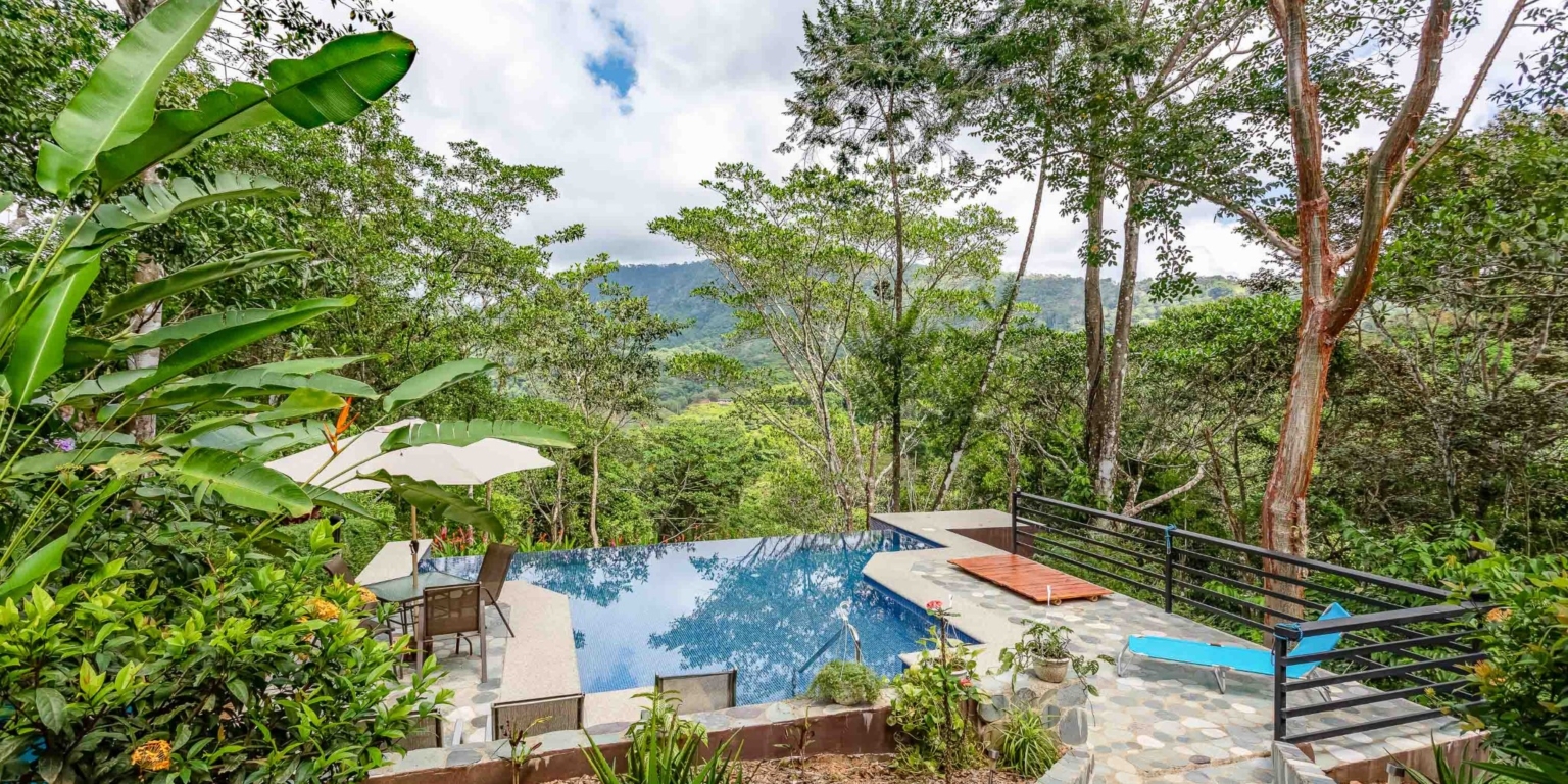 lagunas-paradise-main-house-40 Lagunas Paradise 3-Bedroom Home with Pool, Guesthouse & Neighboring 75 Acre Nature Reserve in Lagunas near Dominical Costa Rica