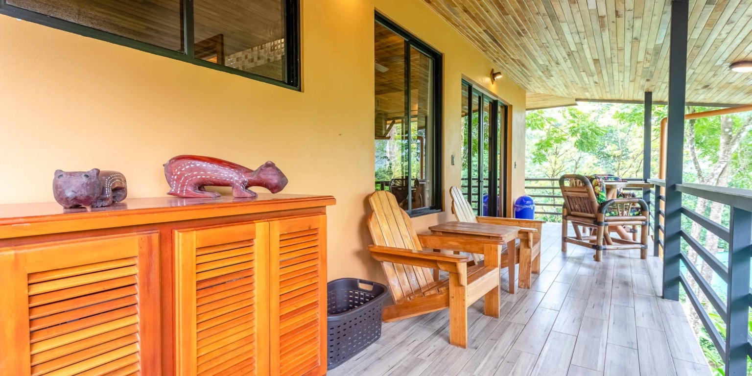 lagunas-paradise-main-house-13 Lagunas Paradise 3-Bedroom Home with Pool, Guesthouse & Neighboring 75 Acre Nature Reserve in Lagunas near Dominical Costa Rica