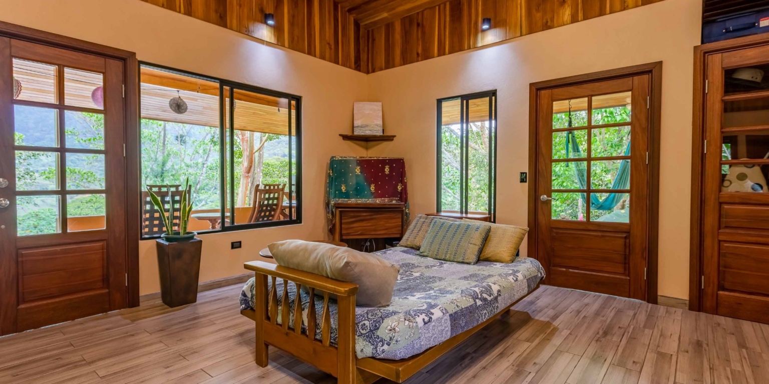 lagunas-paradise-main-house-30 Lagunas Paradise 3-Bedroom Home with Pool, Guesthouse & Neighboring 75 Acre Nature Reserve in Lagunas near Dominical Costa Rica