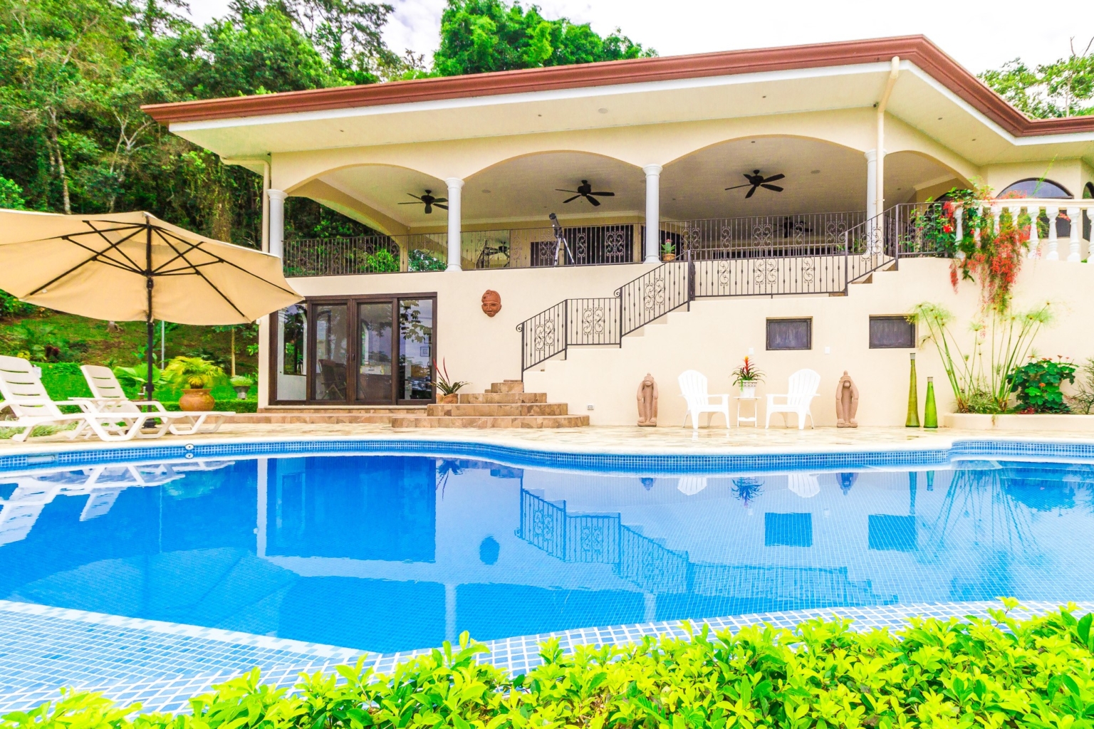 Spacious & Beautiful 3-Bedroom Ocean View Home on 3.5 Acres in a Gated Community in Platanillo above Dominical Costa Rica Spacious & Beautiful 3-Bedroom Ocean View Home on 3.5 Acres in a Gated Community in Platanillo above Dominical Costa Rica