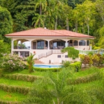 Spacious & Beautiful 3-Bedroom Ocean View Home on 3.5 Acres in a Gated Community in Platanillo above Dominical Costa Rica