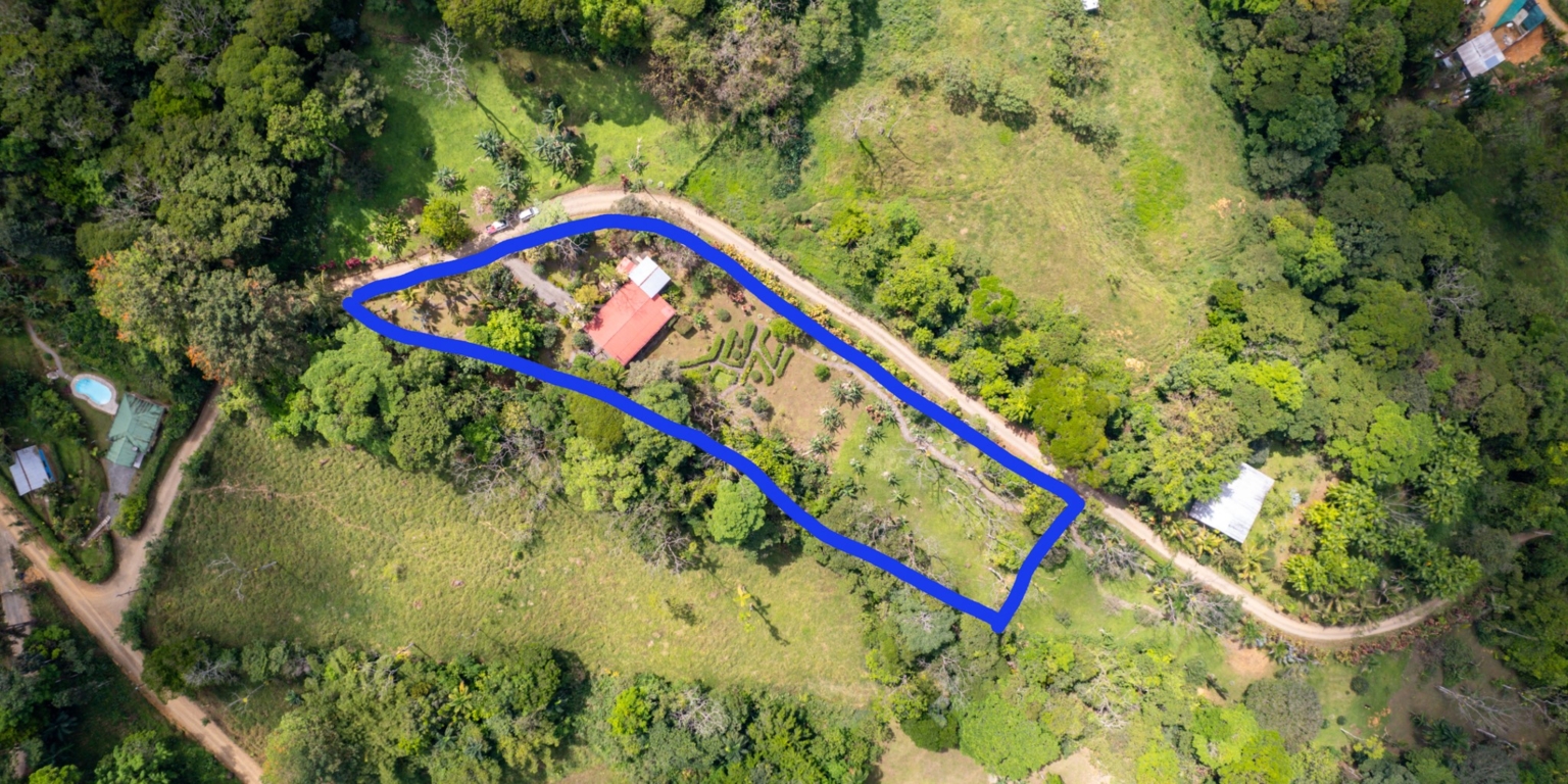 Steve-3 Beautiful Farm with 2-Bedroom House & Room to Grow Food in Tinamastes above Dominical Costa Rica