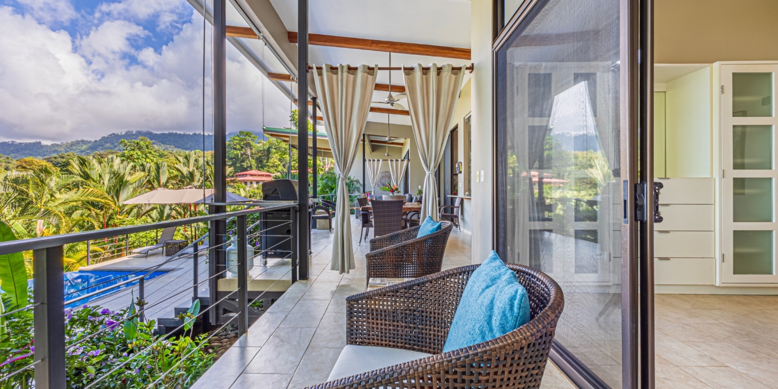 Luxurious 4-Bedroom Villa with Natural Surroundings, Unique Island Ocean Views & Rental History in Bahia Ballena near Ojochal & Uvita Costa Rica