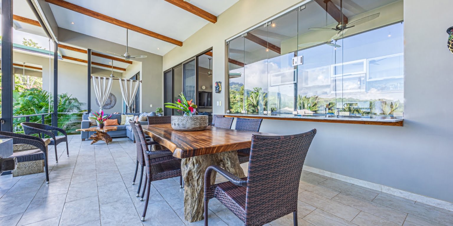 Luxurious 4-Bedroom Villa with Natural Surroundings, Unique Island Ocean Views & Rental History in Bahia Ballena near Ojochal & Uvita Costa Rica