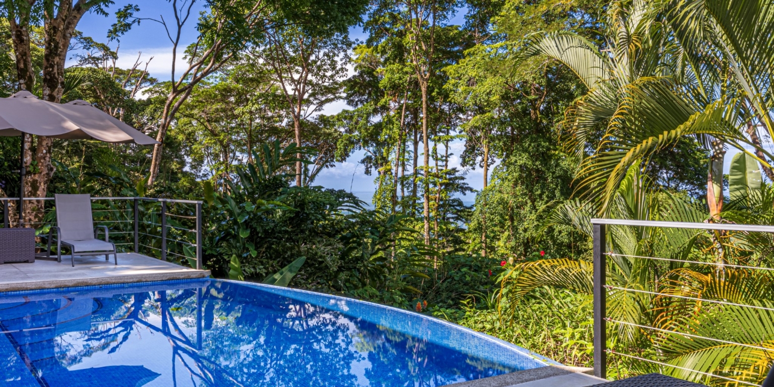 Luxurious 4-Bedroom Villa with Natural Surroundings, Unique Island Ocean Views & Rental History in Bahia Ballena near Ojochal & Uvita Costa Rica