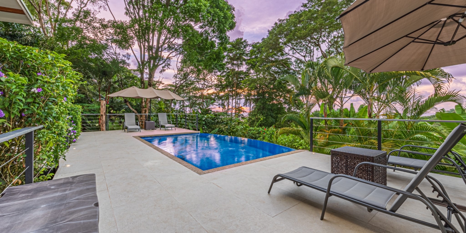Luxurious 4-Bedroom Villa with Natural Surroundings, Unique Island Ocean Views & Rental History in Bahia Ballena near Ojochal & Uvita Costa Rica