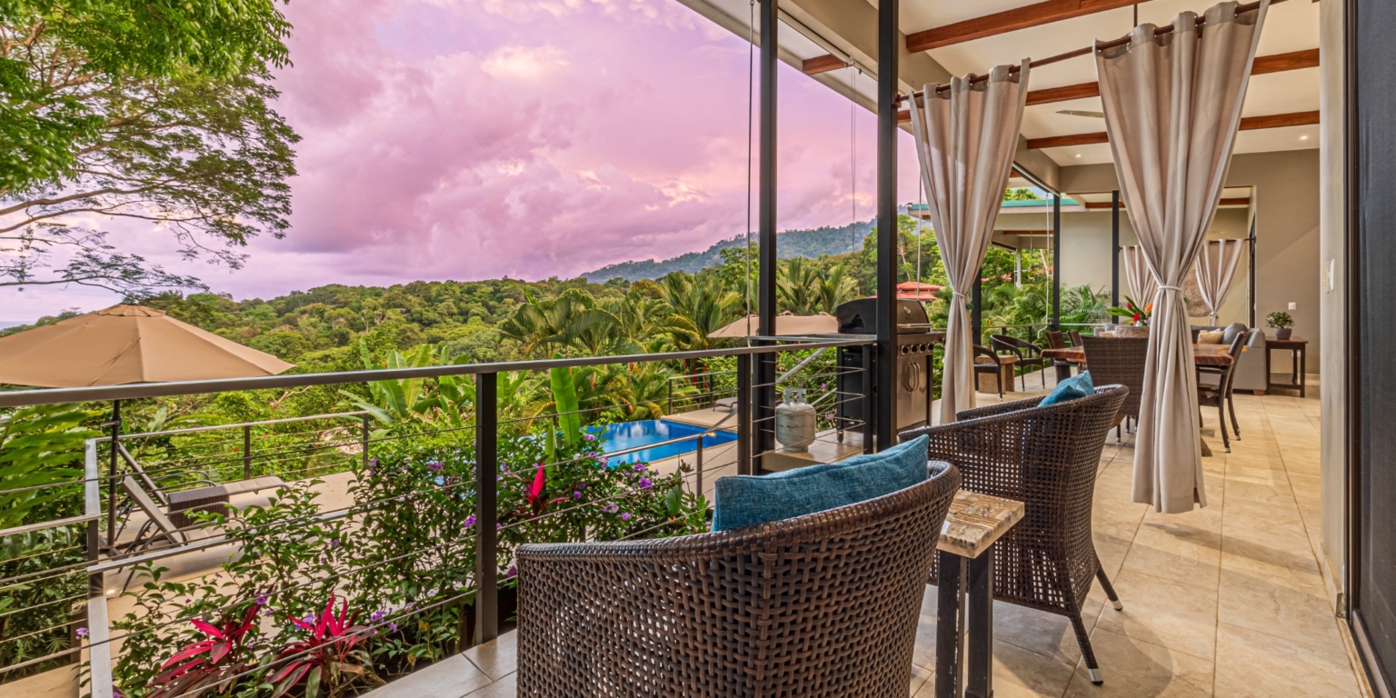 Luxurious 4-Bedroom Villa with Natural Surroundings, Unique Island Ocean Views & Rental History in Bahia Ballena near Ojochal & Uvita Costa Rica