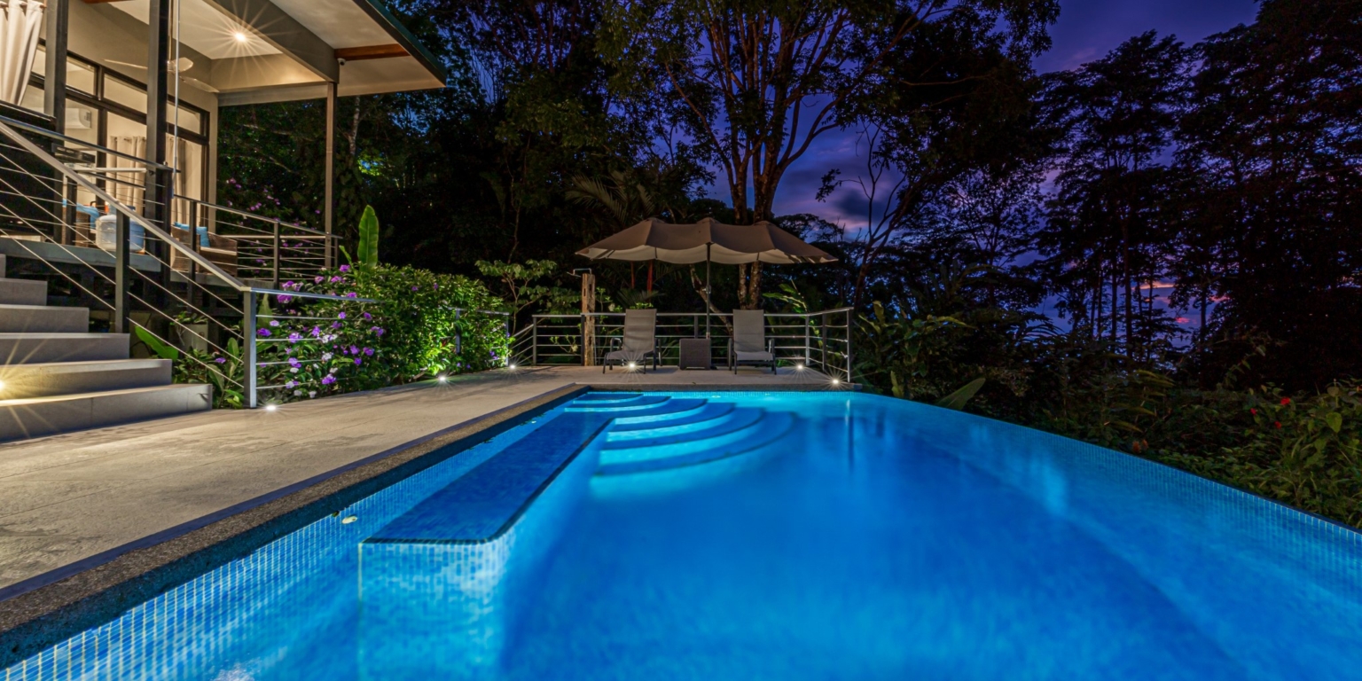 Luxurious 4-Bedroom Villa with Natural Surroundings, Unique Island Ocean Views & Rental History in Bahia Ballena near Ojochal & Uvita Costa Rica