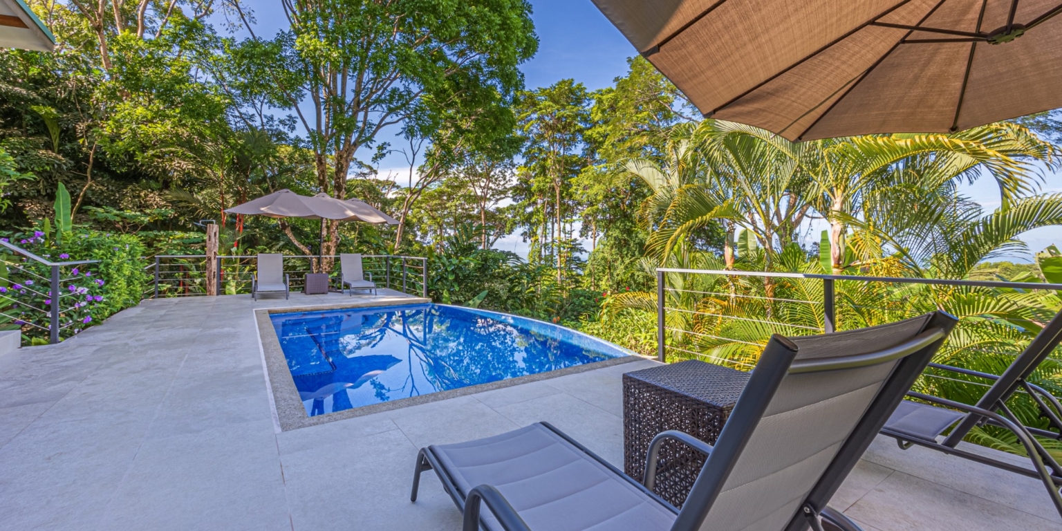 Luxurious 4-Bedroom Villa with Natural Surroundings, Unique Island Ocean Views & Rental History in Bahia Ballena near Ojochal & Uvita Costa Rica