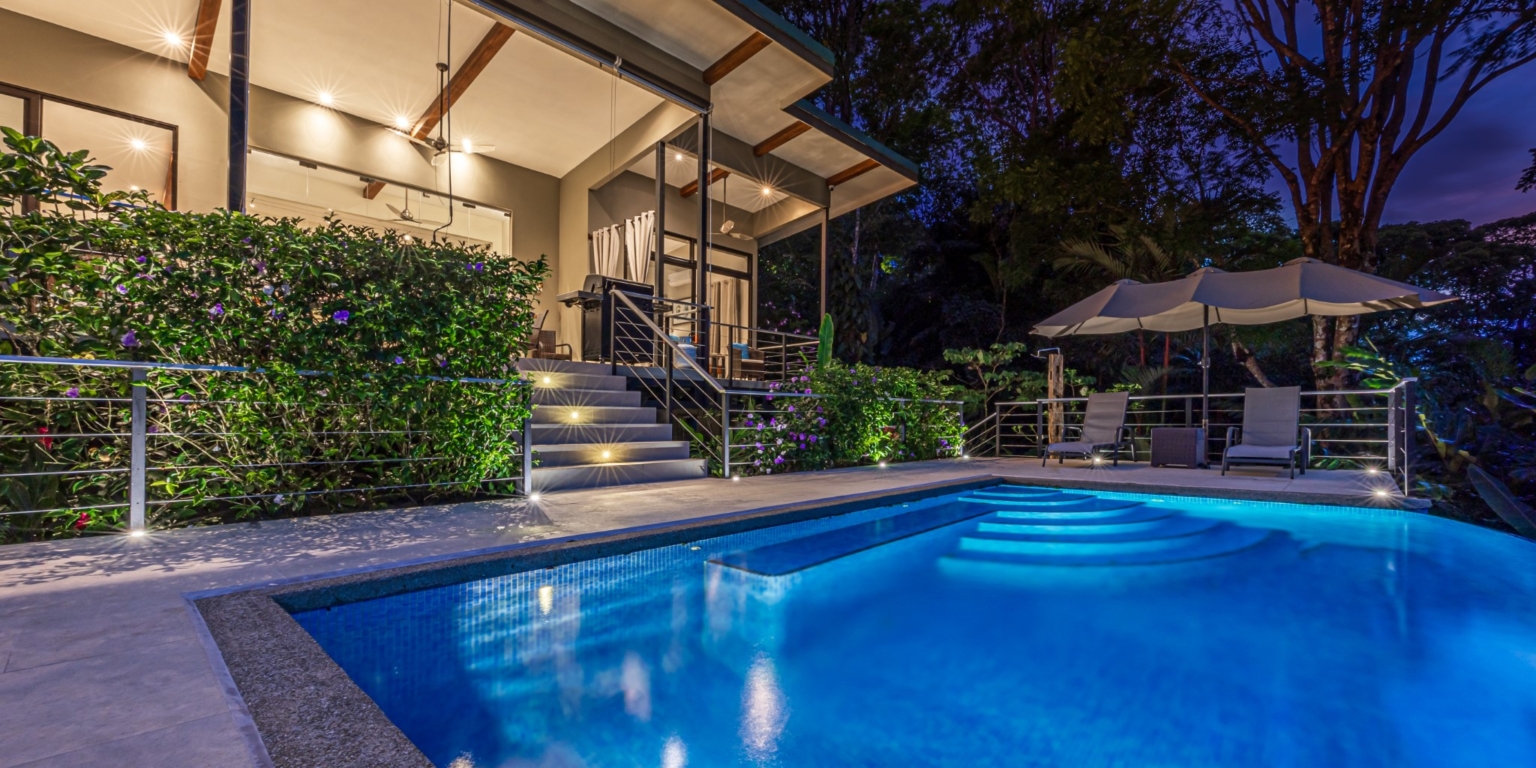 Luxurious 4-Bedroom Villa with Natural Surroundings, Unique Island Ocean Views & Rental History in Bahia Ballena near Ojochal & Uvita Costa Rica