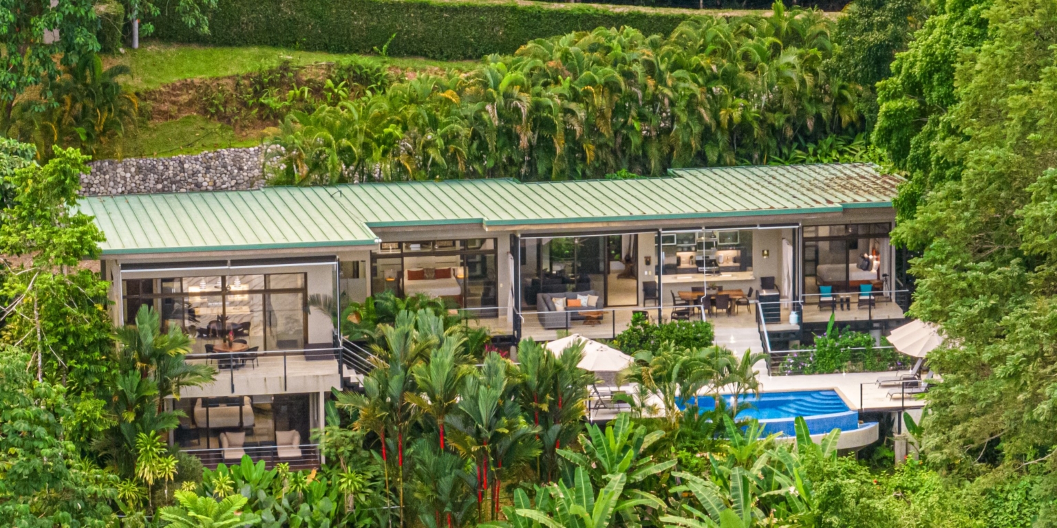 Luxurious 4-Bedroom Villa with Natural Surroundings, Unique Island Ocean Views & Rental History in Bahia Ballena near Ojochal & Uvita Costa Rica