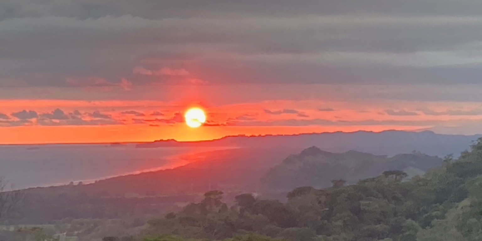 9,, Luxury 3-Bedroom Home with Pool, Sunset Ocean View, Separate Ocean View Building Site & Guesthouse in Lagunas above Dominical Costa Rica