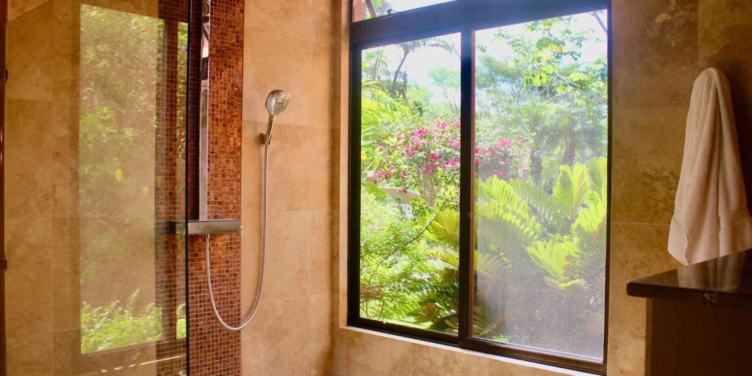 24,, Luxury 3-Bedroom Home with Pool, Sunset Ocean View, Separate Ocean View Building Site & Guesthouse in Lagunas above Dominical Costa Rica