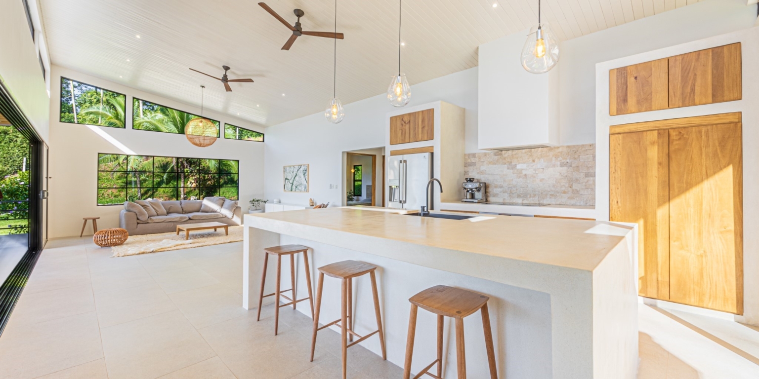 4H1A9962-HDR Move-In Ready Ocean View 3-Bedroom Home on 2.5 Acres of Lush Jungle on Cinco Ventanas Road in Ojochal Costa Rica