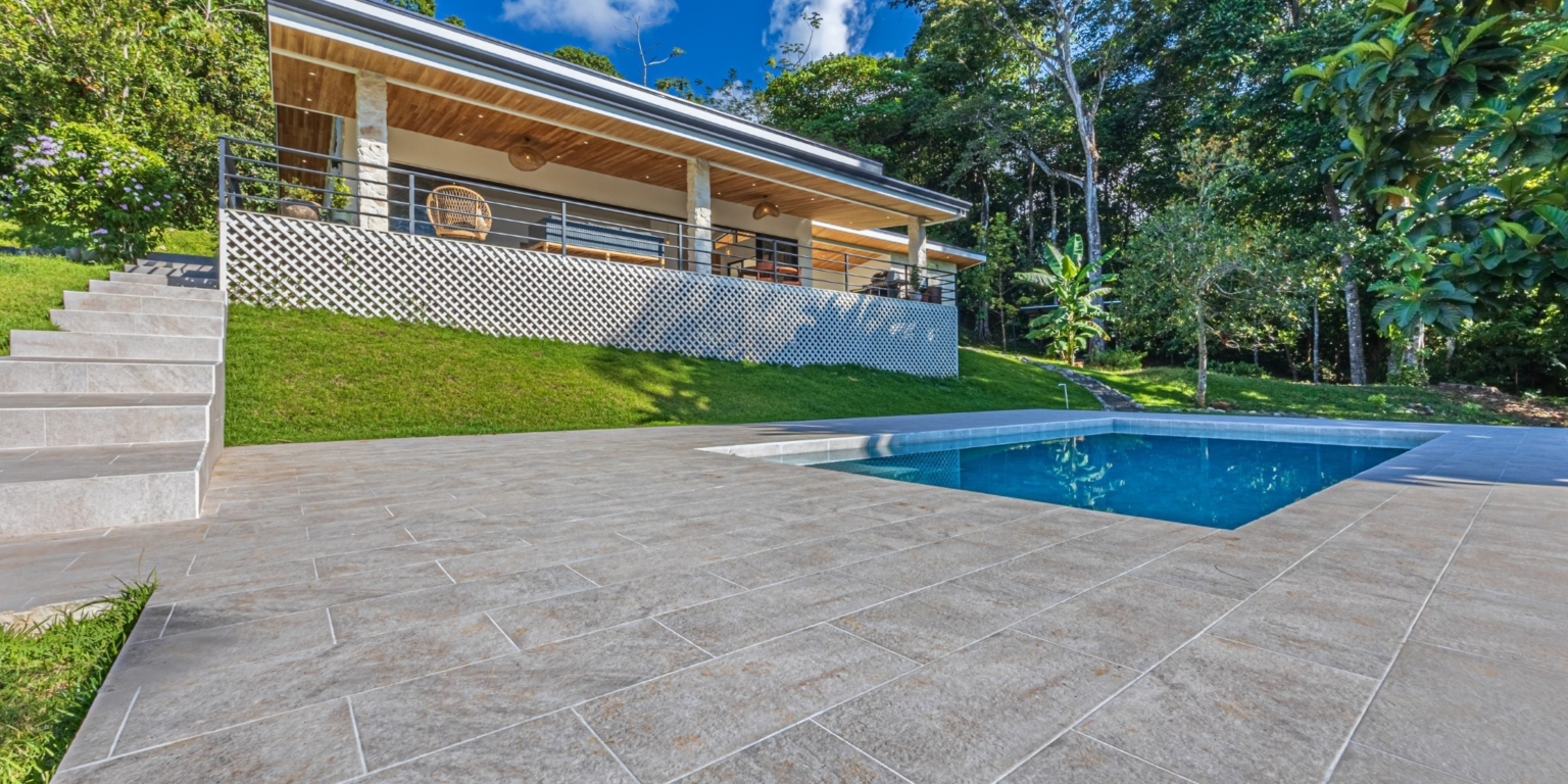 4H1A0035-HDR Move-In Ready Ocean View 3-Bedroom Home on 2.5 Acres of Lush Jungle on Cinco Ventanas Road in Ojochal Costa Rica