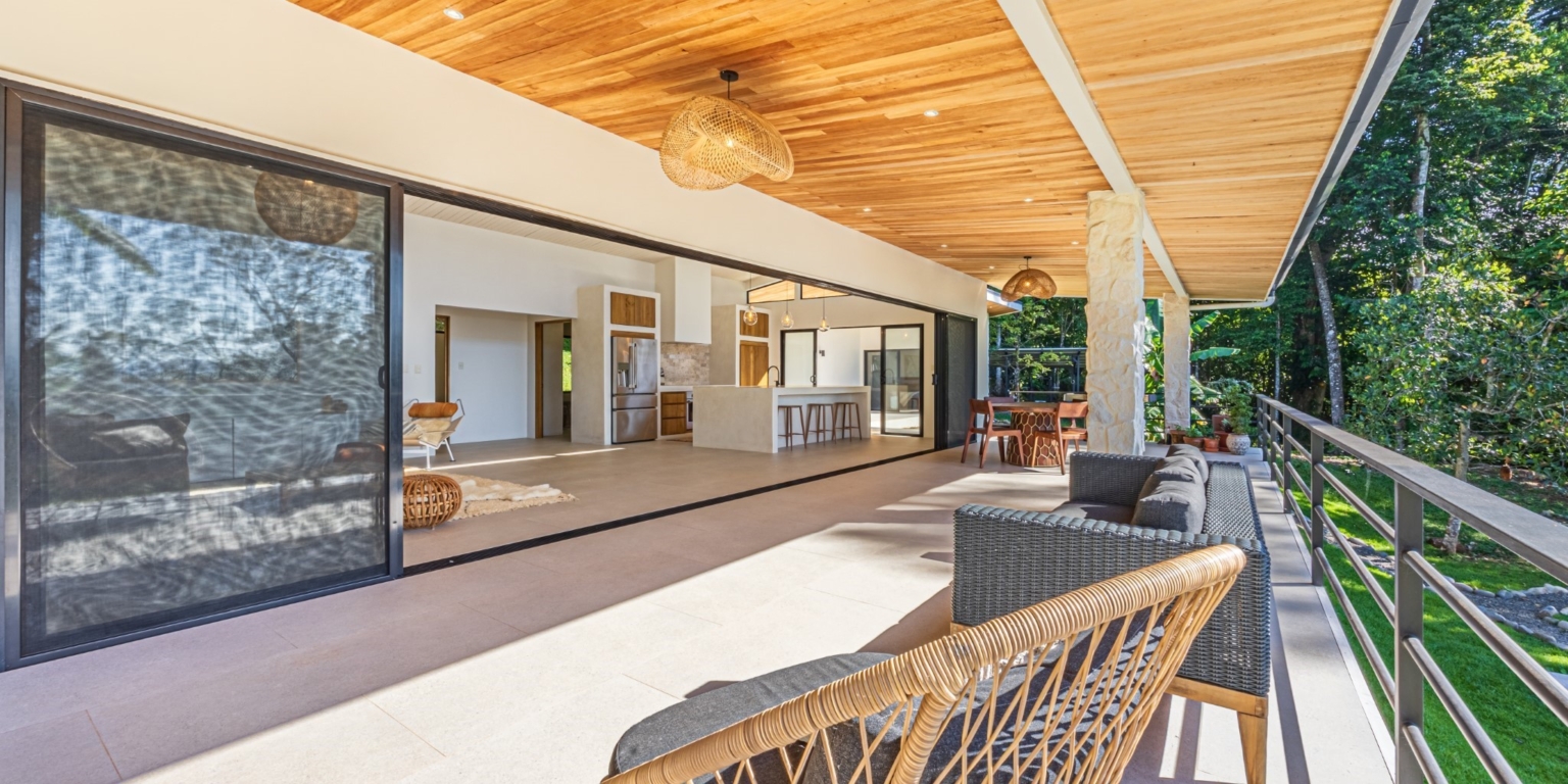 4H1A9998-HDR Move-In Ready Ocean View 3-Bedroom Home on 2.5 Acres of Lush Jungle on Cinco Ventanas Road in Ojochal Costa Rica