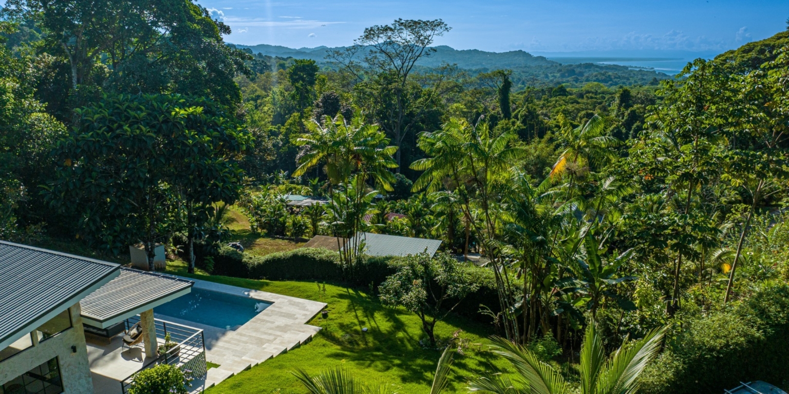 DJI_0778-HDR Move-In Ready Ocean View 3-Bedroom Home on 2.5 Acres of Lush Jungle on Cinco Ventanas Road in Ojochal Costa Rica