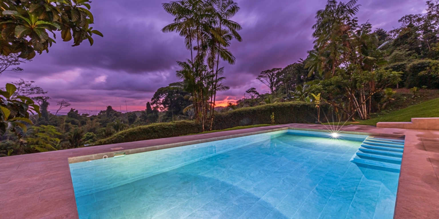 4H1A9969-HDR Move-In Ready Ocean View 3-Bedroom Home on 2.5 Acres of Lush Jungle on Cinco Ventanas Road in Ojochal Costa Rica
