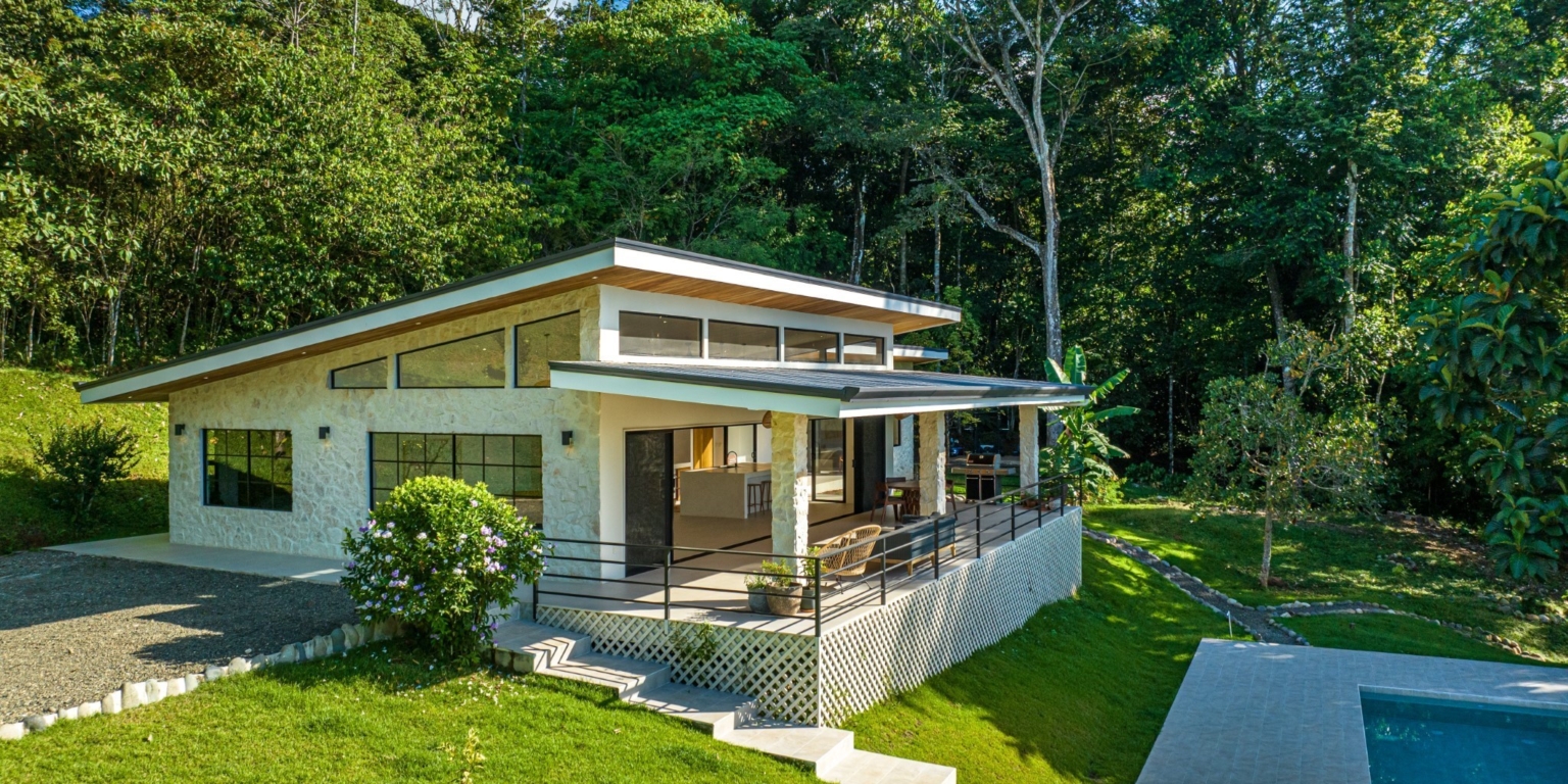 DJI_0787-HDR Move-In Ready Ocean View 3-Bedroom Home on 2.5 Acres of Lush Jungle on Cinco Ventanas Road in Ojochal Costa Rica