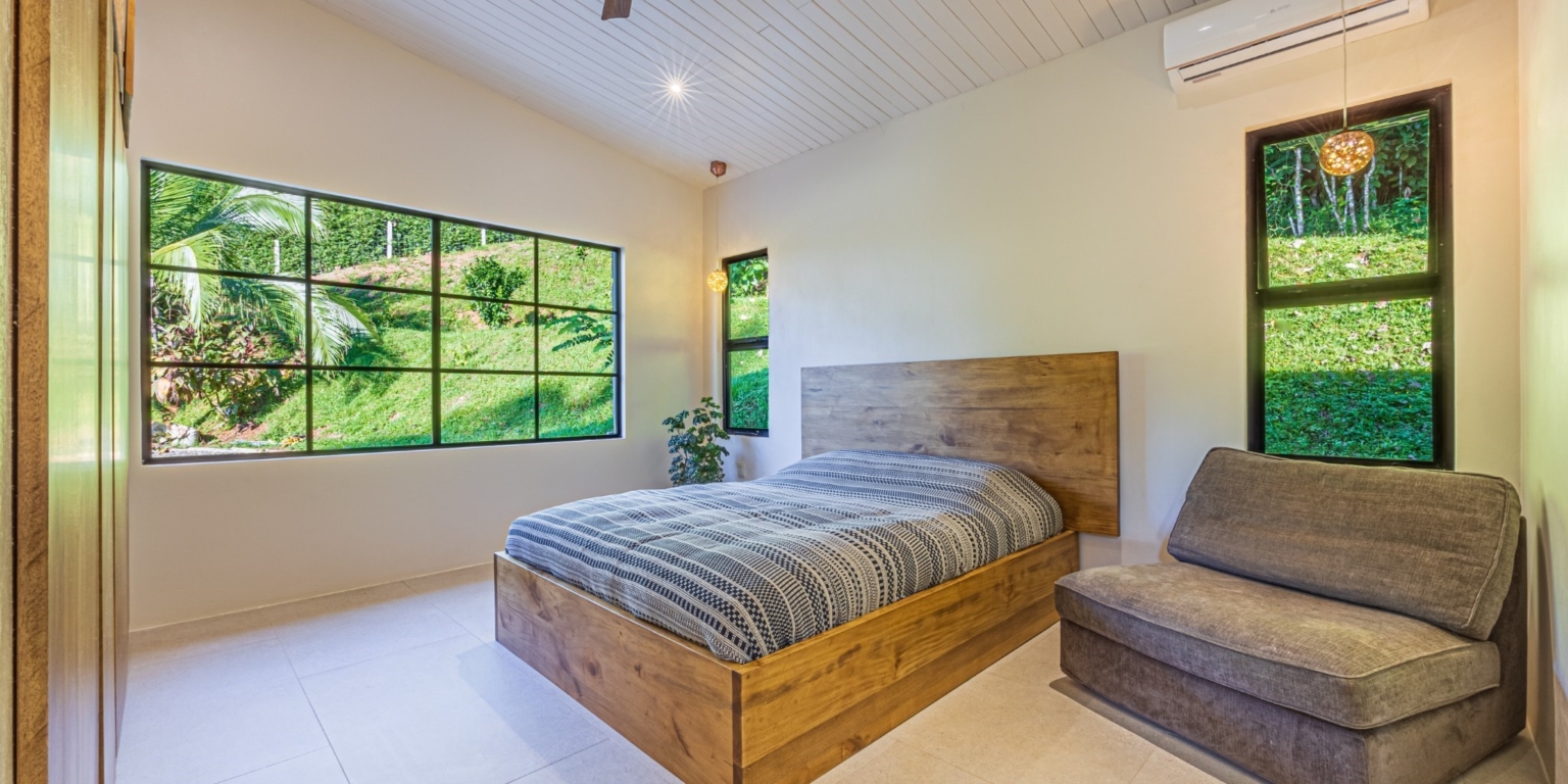 4H1A9917-HDR Move-In Ready Ocean View 3-Bedroom Home on 2.5 Acres of Lush Jungle on Cinco Ventanas Road in Ojochal Costa Rica