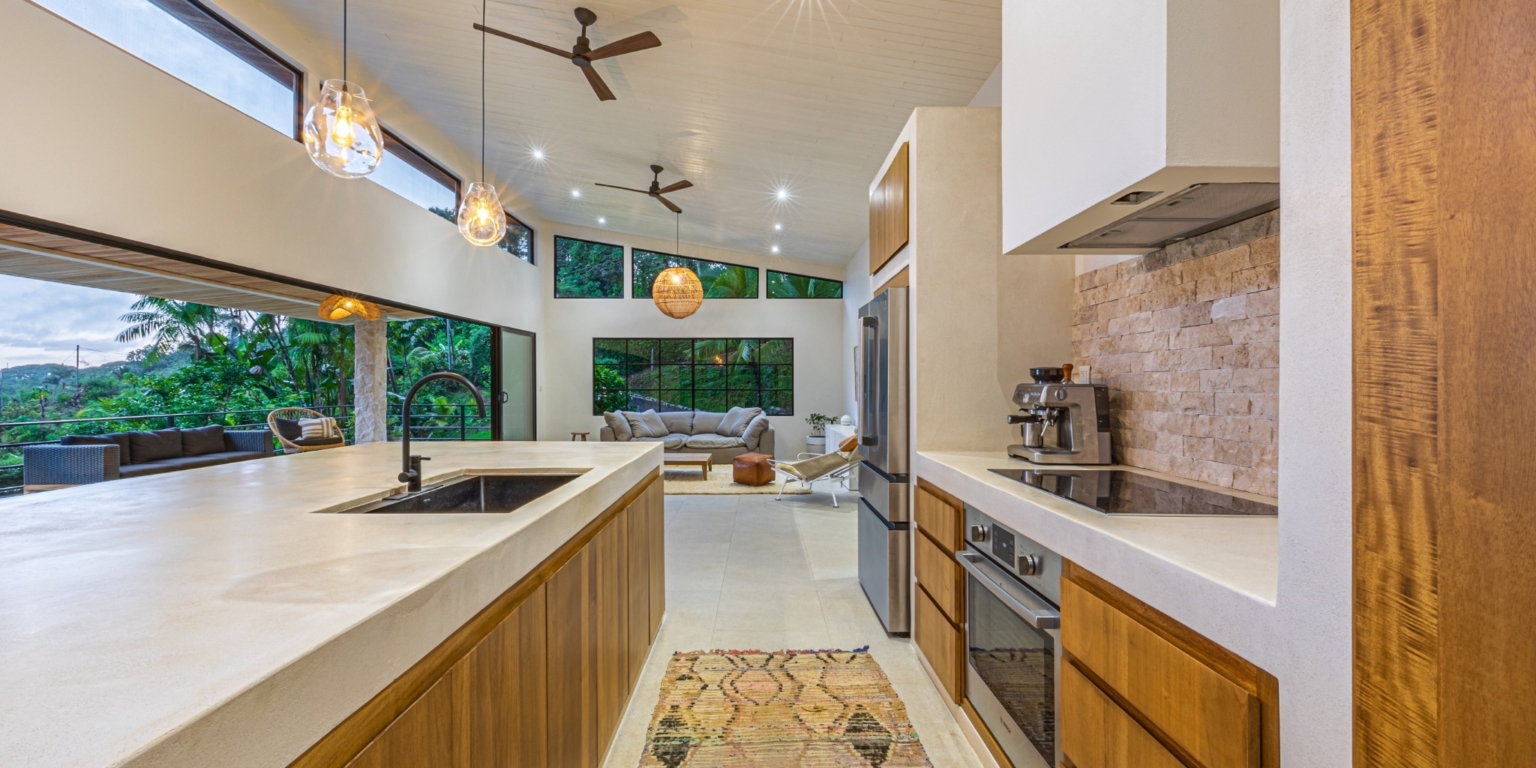4H1A9921-HDR Move-In Ready Ocean View 3-Bedroom Home on 2.5 Acres of Lush Jungle on Cinco Ventanas Road in Ojochal Costa Rica