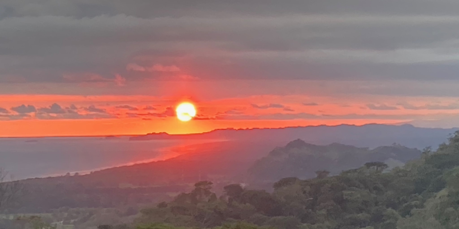 38 Luxury 3-Bedroom Home with Pool, Sunset Ocean View, Separate Ocean View Building Site & Guesthouse in Lagunas above Dominical Costa Rica