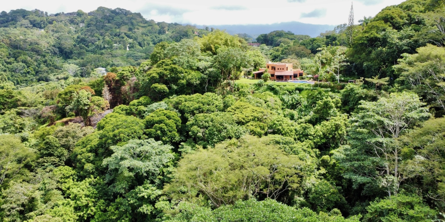 42 Luxury 3-Bedroom Home with Pool, Sunset Ocean View, Separate Ocean View Building Site & Guesthouse in Lagunas above Dominical Costa Rica