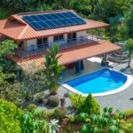 Beautiful Sunset-Ocean View Home with Jungle & Mountain Views in Tranquil Baru River Valley Near Dominical Costa Rica