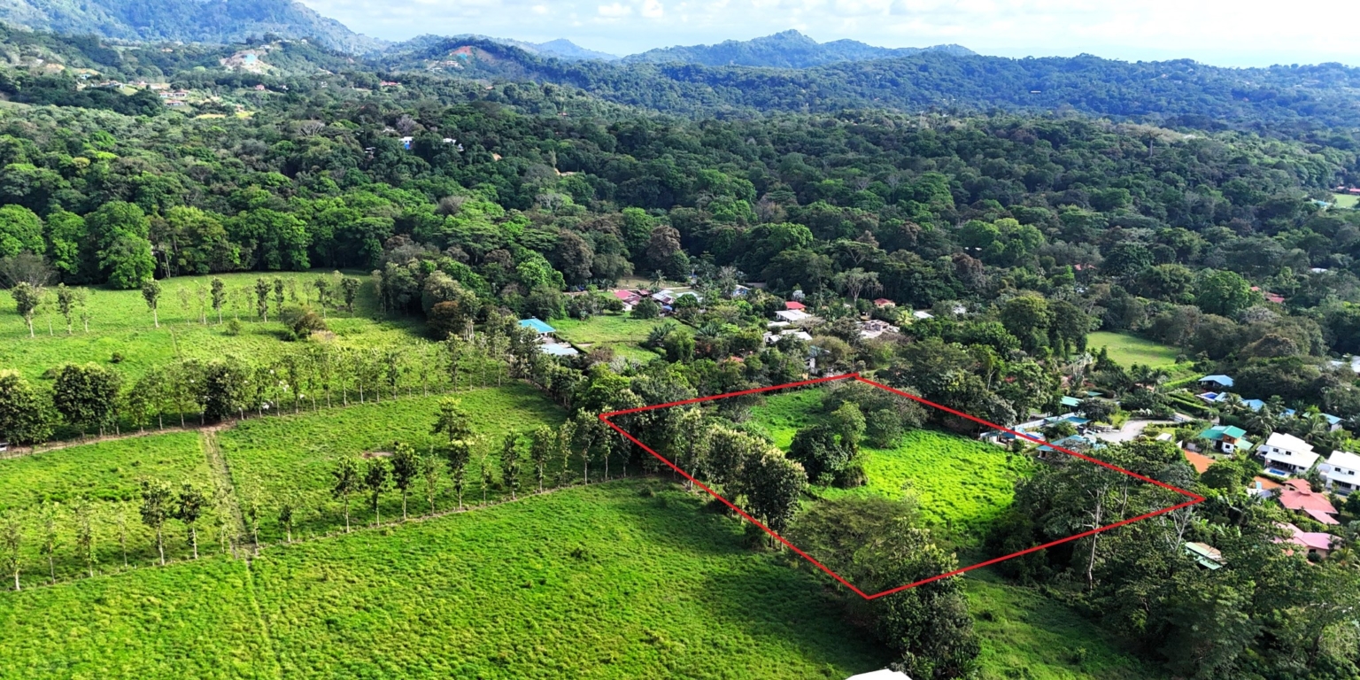 Mountain View 3+ Acre Lot Ready for Development in the Heart of Ojochal Costa Rica
