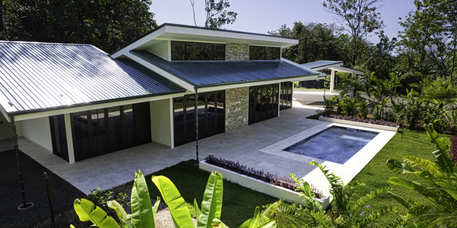 Beautiful 2-Bedroom Ocean View Home with Sparkling Pool in the Gated Community of Tulpa Ridge in Matapalo Costa Rica