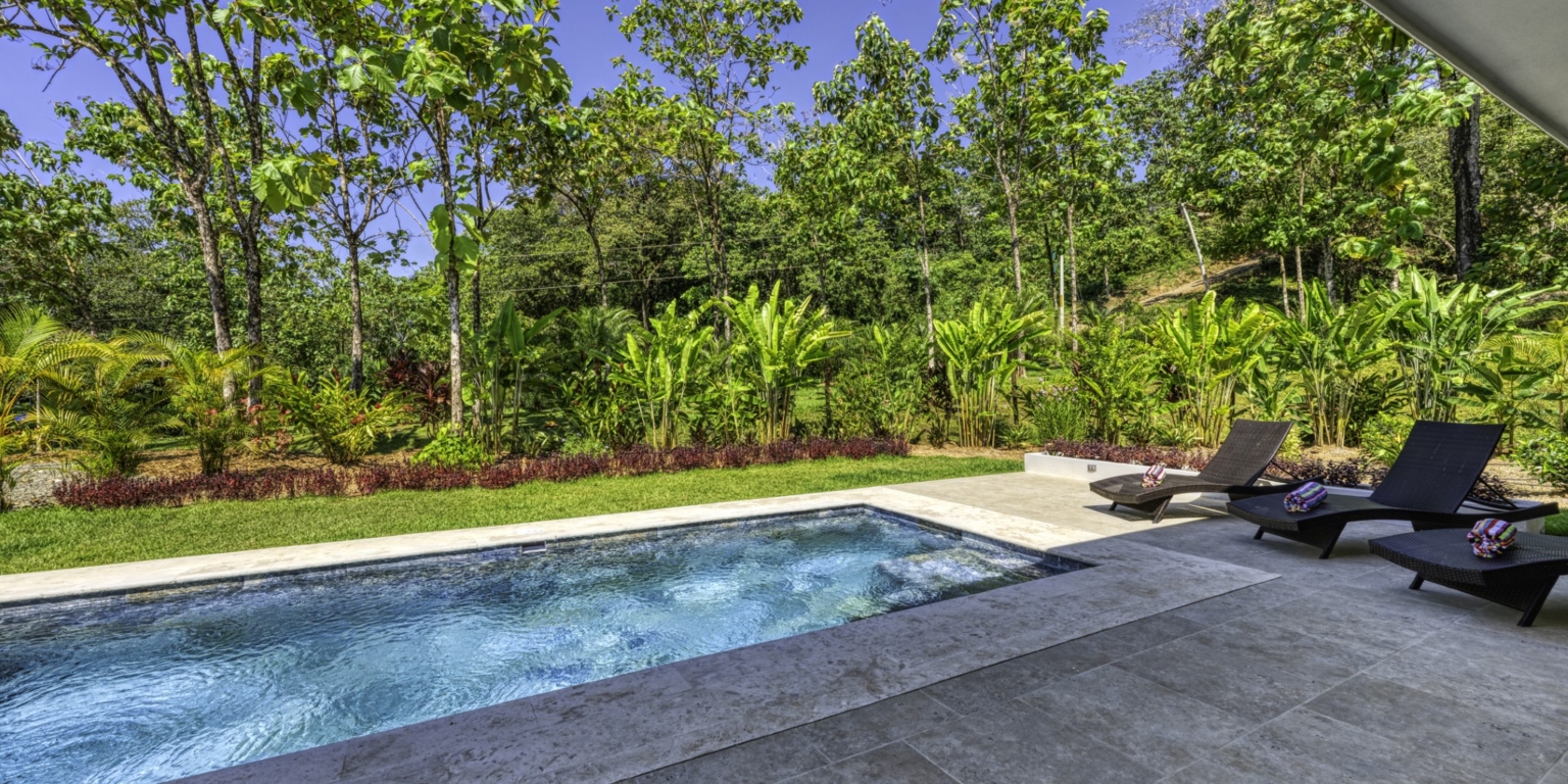 Beautiful 2-Bedroom Ocean View Home with Sparkling Pool in the Gated Community of Tulpa Ridge in Matapalo Costa Rica