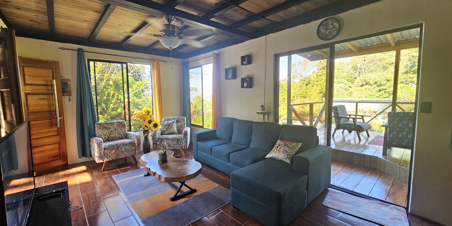 Charming Fully-Furnished 3-Bedroom Home with Breathtaking Sunset Ocean Views in Playa Hermosa near Uvita Costa Rica Charming Fully-Furnished 3-Bedroom Home with Breathtaking Sunset Ocean Views in Playa Hermosa near Uvita Costa Rica