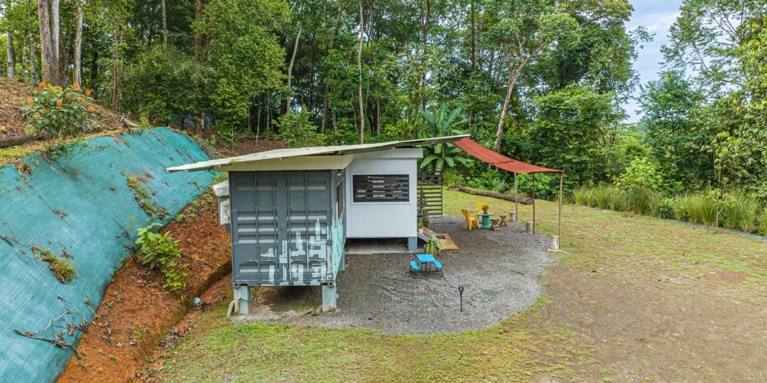 Beautiful 2-Acre Jungle Property with Container Home on Cinco Ventanas Road in Ojochal Costa Rica- Beautiful 2-Acre Jungle Property with Container Home on Cinco Ventanas Road in Ojochal Costa Rica
