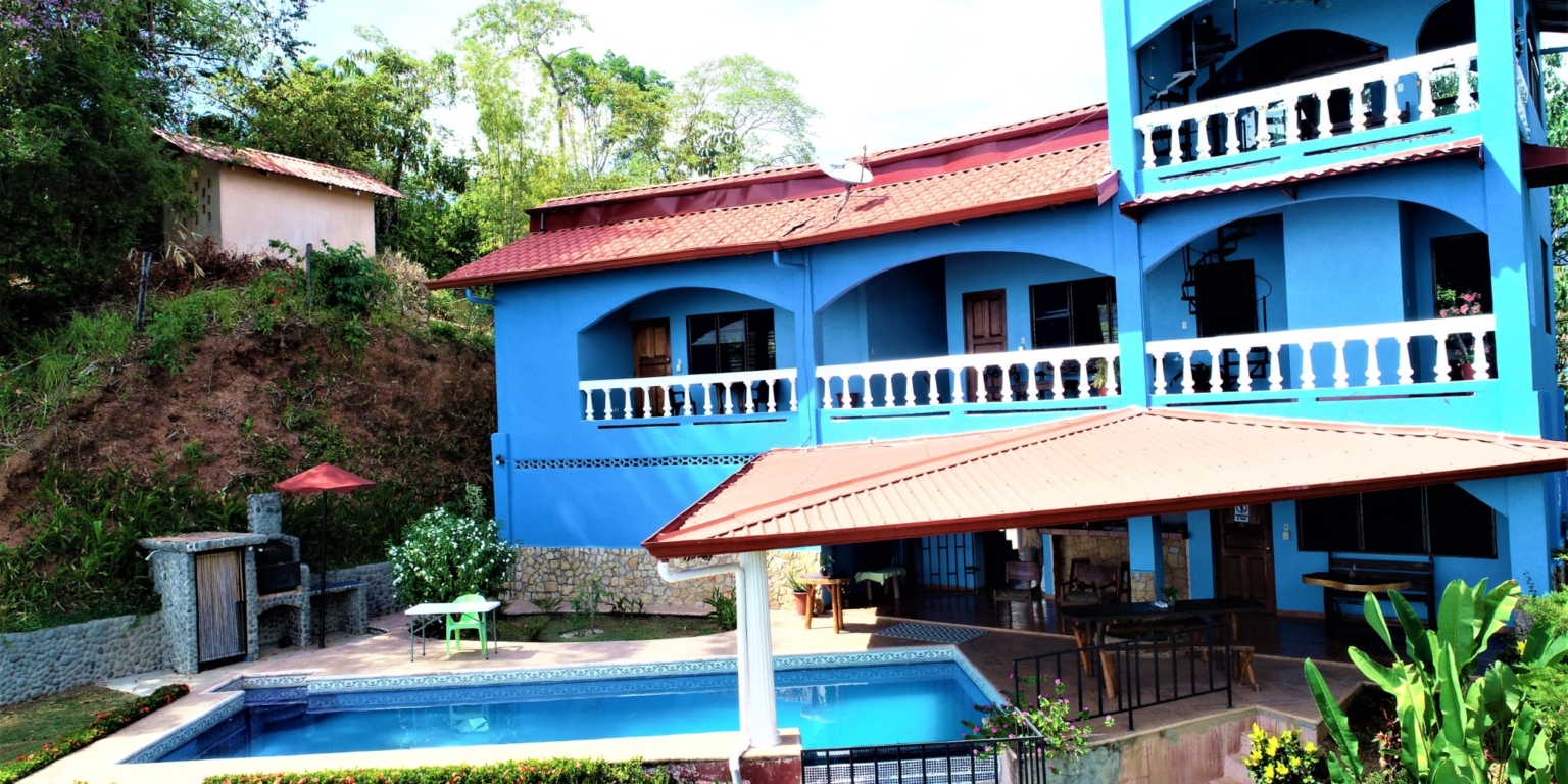 House & Cabins With Outstanding Ocean, Sunset & Mountain Views on the Front Ridge in Ojochal Costa Rica