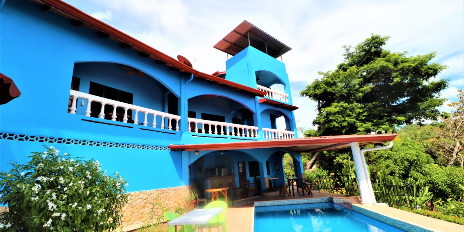 House & Cabins With Outstanding Ocean, Sunset & Mountain Views on the Front Ridge in Ojochal Costa Rica