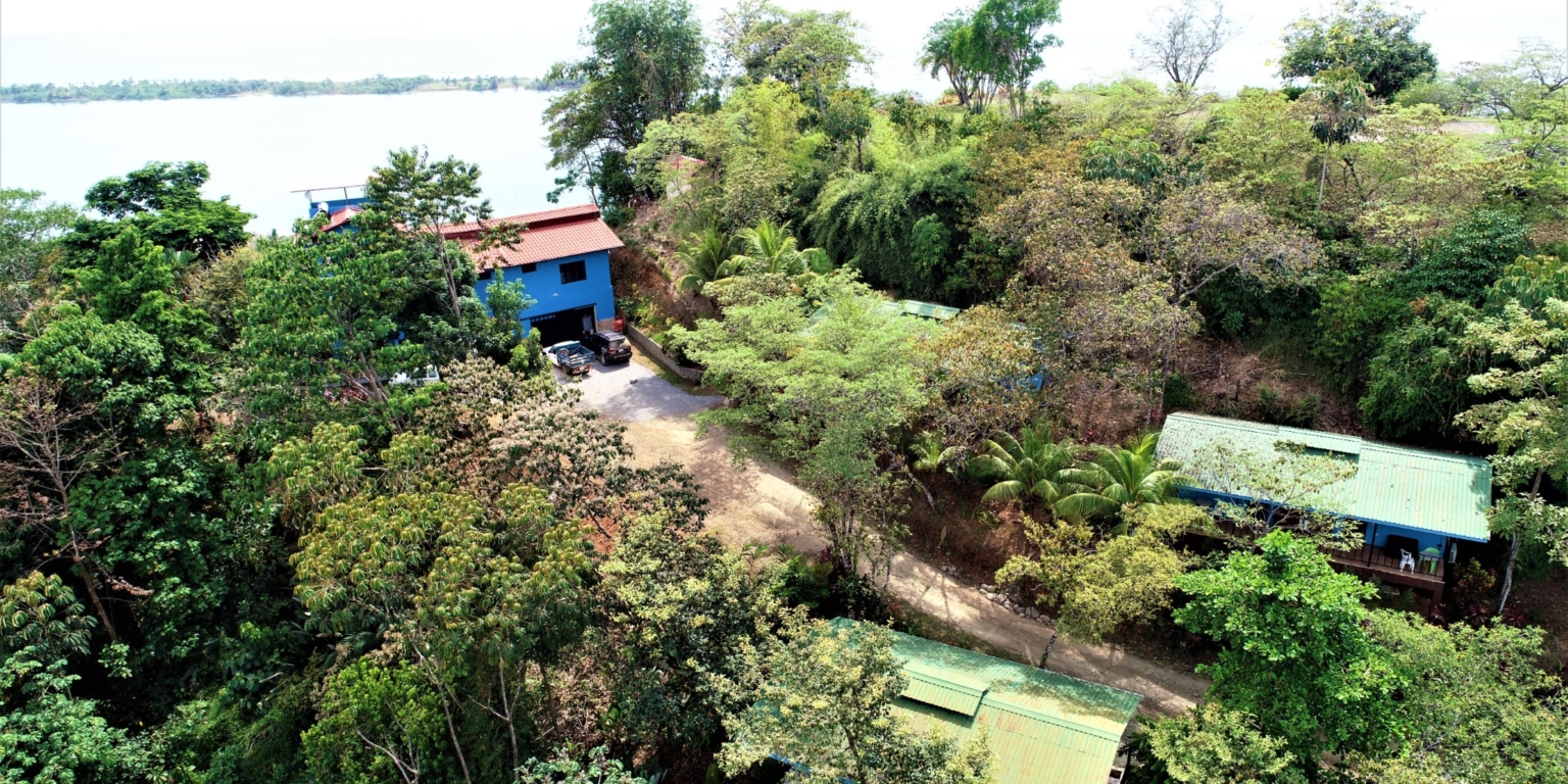 House & Cabins With Outstanding Ocean, Sunset & Mountain Views on the Front Ridge in Ojochal Costa Rica