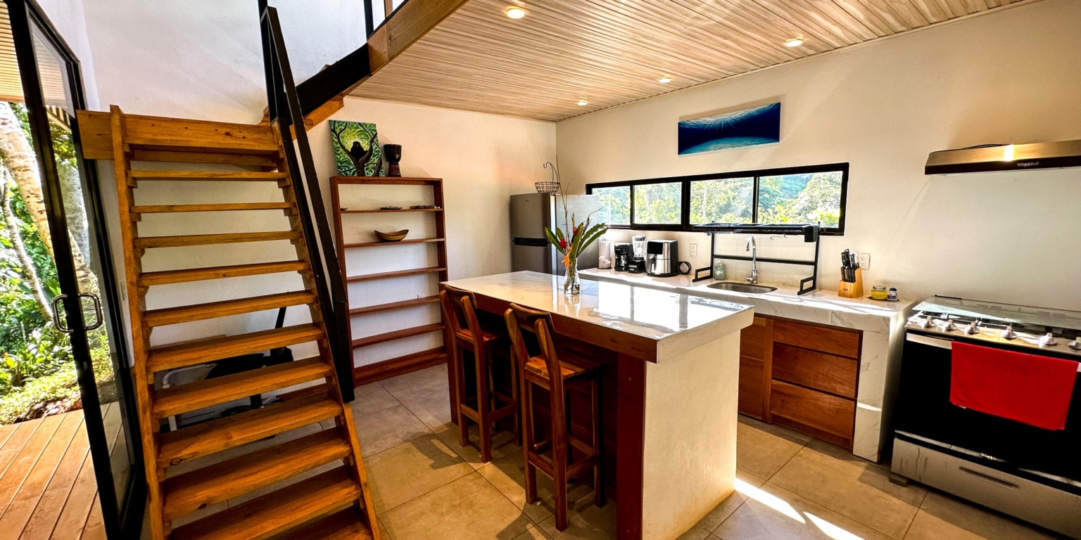 Loft Home with 1-bedroom Perfect for a Couple or an Airbnb Rental with Huge Jungle Backyard with a Year-Round River with Magical Swimming Holes in Ojochal Costa Rica Loft Home with 1-bedroom Perfect for a Couple or an Airbnb Rental with Huge Jungle Backyard with a Year-Round River with Magical Swimming Holes in Ojochal Costa Rica