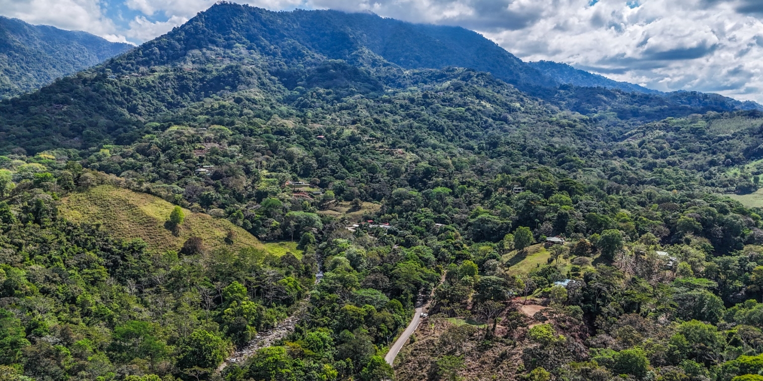 Elevated 1.2 Acre Lot with Two Building Ties with Panoramic Mountain & Jungle Views, Paved-Road Access & Year-Round Mountain River in Tres Rios near Ojochal Costa Rica Elevated 1.2 Acre Lot with Two Building Ties with Panoramic Mountain & Jungle Views, Paved-Road Access & Year-Round Mountain River in Tres Rios near Ojochal Costa Rica